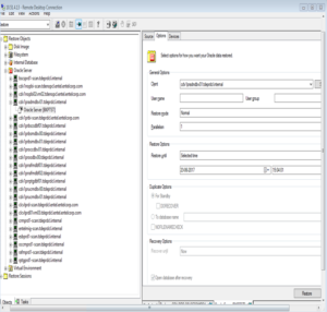 Database point in time recovery using Data protector and RMAN ...